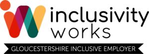 W logo for Inclusive Gloucestershire Inclusive Employer