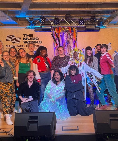 Photo shows a protest sign at a demonstration which reads "What about my future?"